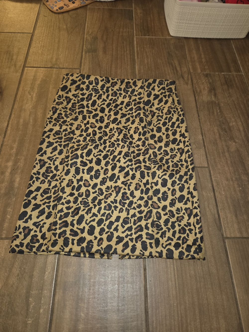 Marc New York Leopard Print Pencil Skirt in Tan and Black